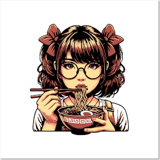 Ramen Japanese Girl Posters and Art